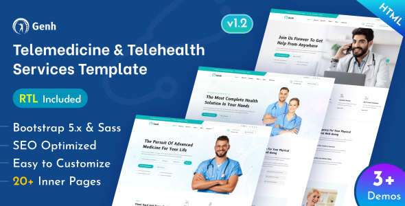 Genh - Telemedicine & Telehealth Services Bootstrap 5 Template Genh - Telemedicine & Telehealth Services Bootstrap 5 Template