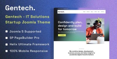 Gentech - IT Solutions & Technology Startup Joomla 5 Template