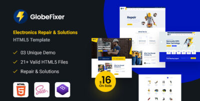 GlobeFixer - Electronics Repair HTML5 Template