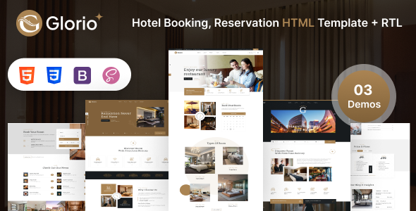 Glorio - Hotel Booking HTML5 Template + RTL Glorio - Hotel Booking HTML5 Template + RTL