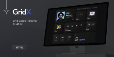 Gridx - Personal Portfolio HTML