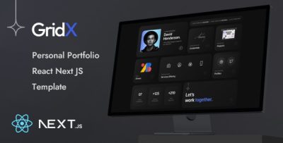 GridX - Personal Portfolio React Next Template