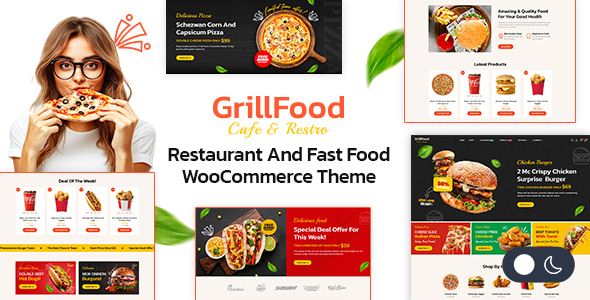 GrillFood - Fast Food & Restaurant Store Elementor WooCommerce Theme GrillFood - Fast Food & Restaurant Store Elementor WooCommerce Theme