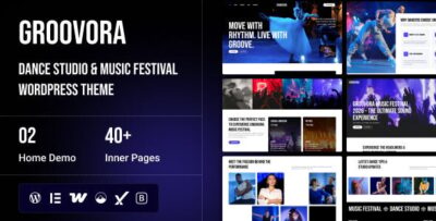 Groovora - Dance Studio & Music Festival WordPress Theme