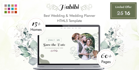 Habibi - Wedding & Wedding Planner HTML5 Template Habibi - Wedding & Wedding Planner HTML5 Template