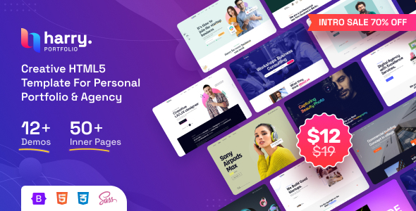 Harry - Creative HTML5 Template For Personal Portfolio & Agency + RTL Harry - Creative HTML5 Template For Personal Portfolio & Agency + RTL