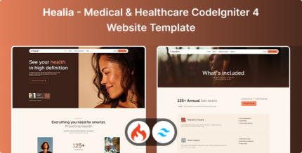 Healia - Medical Healthcare CodeIgniter 4 & Tailwind CSS Website Template