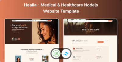 Healia - Medical & Healthcare Nodejs & Tailwind CSS Website Template