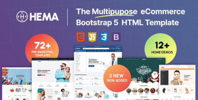 Hema - Multipurpose eCommerce Bootstrap5 Html Template