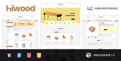 Hiwood - Furniture & Home Decor Prestashop 1.7 - 9.x Theme