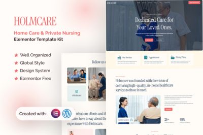 Holmcare - Home Care & Private Nursing Elementor Template Kit