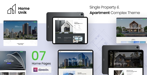 Homeunik – Single Property & Apartment Complex WordPress Theme Homeunik – Single Property & Apartment Complex WordPress Theme