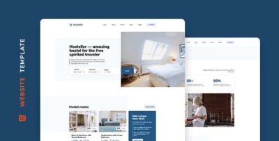 Hosteller - Hostel Booking Website Template