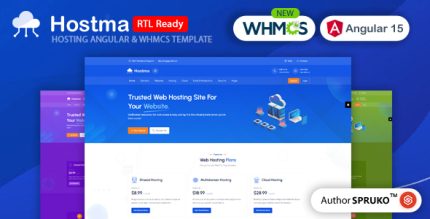 Hostma - Hosting Angular & WHMCS Template