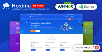 Hostma - Hosting Django & WHMCS Template