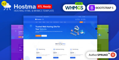 Hostma - Hosting HTML & WHMCS Template
