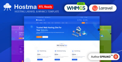 Hostma - Web Hosting Laravel & WHMCS Template
