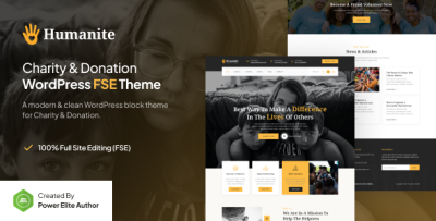 Humanite - Charity & Donation Gutenverse FSE WordPress Block Theme