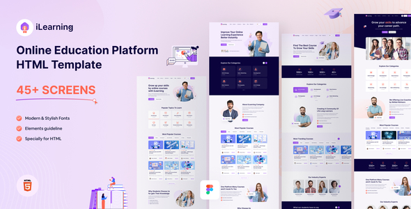 iLearning - Online Education Platform Html Template iLearning - Online Education Platform Html Template