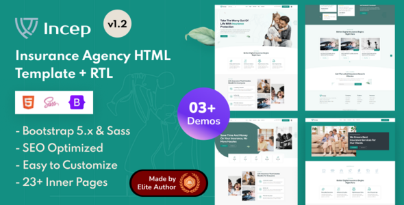 Incep - Insurance Agency Bootstrap 5 Template Incep - Insurance Agency Bootstrap 5 Template