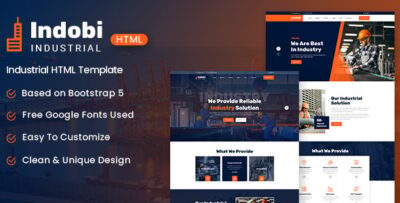 Indobi - Industrial HTML Template
