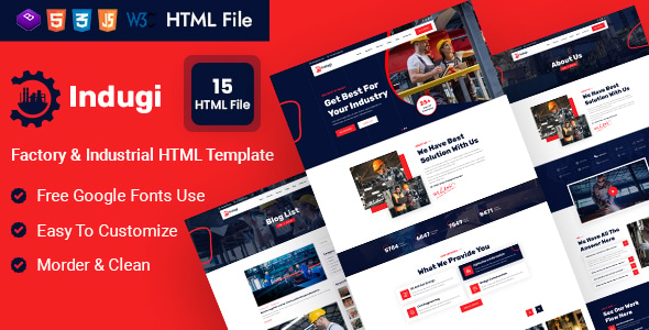 Indugi - Factory & Industrial HTML Template Indugi - Factory & Industrial HTML Template