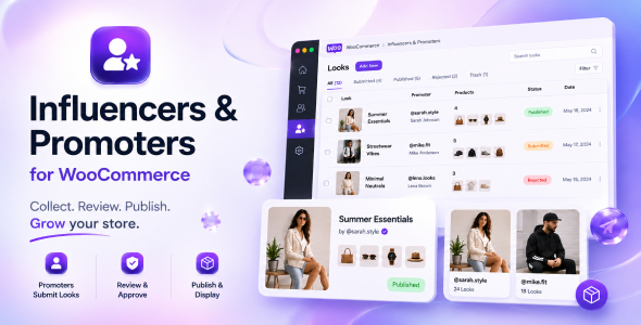 Influencers and Promoters for WooCommerce Influencers and Promoters for WooCommerce