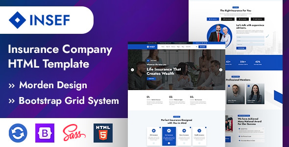 Insef – Insurance Company HTML5 Template Insef – Insurance Company HTML5 Template