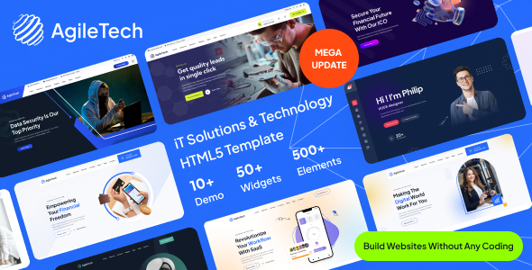IT Agiletech - IT Solutions & Technology Service Multipurpose Template with RTL IT Agiletech - IT Solutions & Technology Service Multipurpose Template with RTL