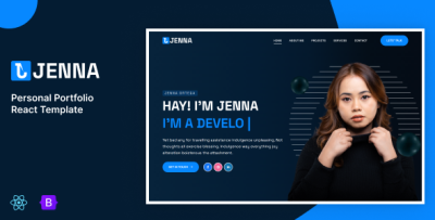 Jenna - Personal Portfolio ReactJs Template