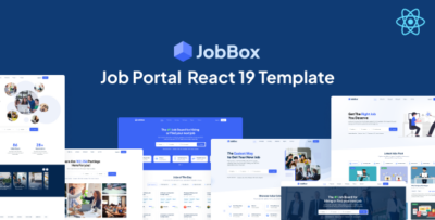 JobBox - Job Portal React 19 Template