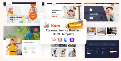 Karx - Cleaning Services, Carpet & House Cleaning HTML Template