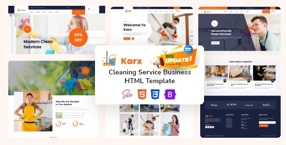 Karx – Cleaning Services, Carpet & House Cleaning HTML Template Karx – Cleaning Services, Carpet & House Cleaning HTML Template