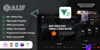 Khalif - Creative Agency Vuejs 3 Template