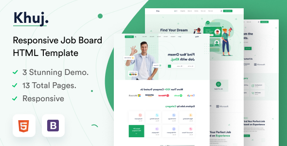 Khuj - Job Board HTML Template Khuj - Job Board HTML Template