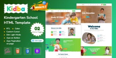 Kidba - Kids Education & Online School HTML Template
