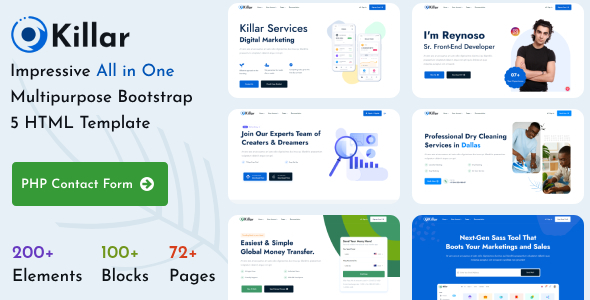 Killar - Modern & Multipurpose Bootstrap 5 Template Killar - Modern & Multipurpose Bootstrap 5 Template