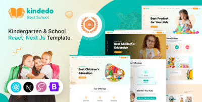 Kindedo - Kindergarten & School React, Next js Template