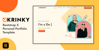 Krinky - Bootstrap 5 Personal Portfolio