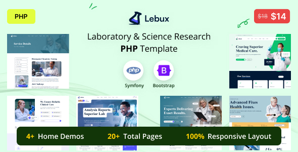 Labux - Laboratory & Science Research PHP Template Labux - Laboratory & Science Research PHP Template