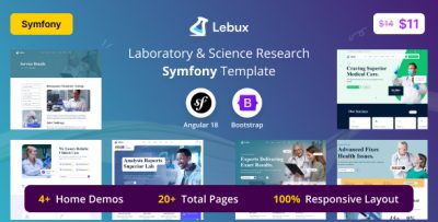 Labux - Laboratory & Science Research Symfony Template