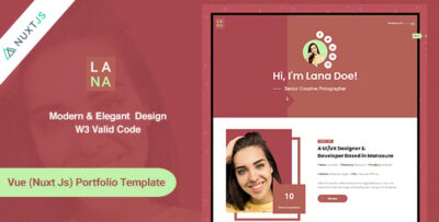 Lana - Vue Portfolio Template