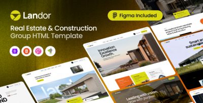 Landor - Modern Real Estate & Property Listing HTML Template
