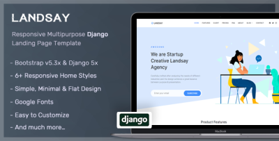 Landsay - Django Landing Page Template