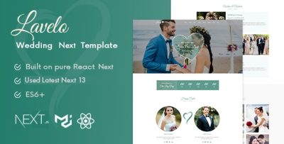 Lavelo - Wedding Next Js Template