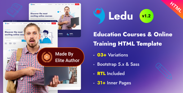Ledu - Education Courses & Online Training Bootstrap 5 Template Ledu - Education Courses & Online Training Bootstrap 5 Template