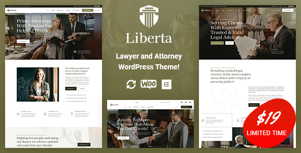 Liberta - Lawyer and Attorney WordPress Theme Liberta - Lawyer and Attorney WordPress Theme