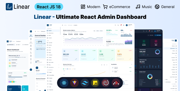 Liner - Premium React Admin Dashboard Template Liner - Premium React Admin Dashboard Template