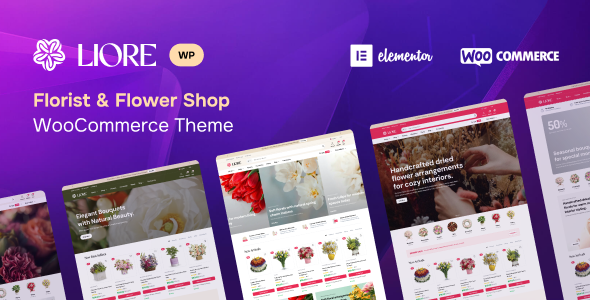 Liore - Florist & Flower Shop WooCommerce Theme Liore - Florist & Flower Shop WooCommerce Theme