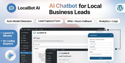 LocalBot AI - AI Chatbot, Lead Forms & CRM-Ready Leads for WordPress